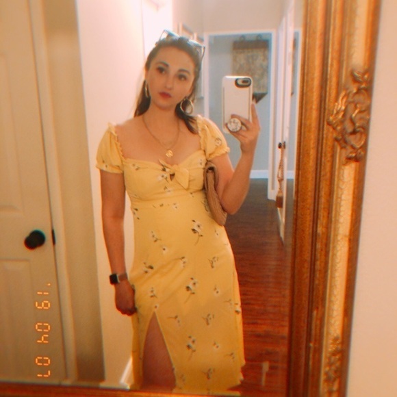 Yellow bustier dress - Picture 7 of 7